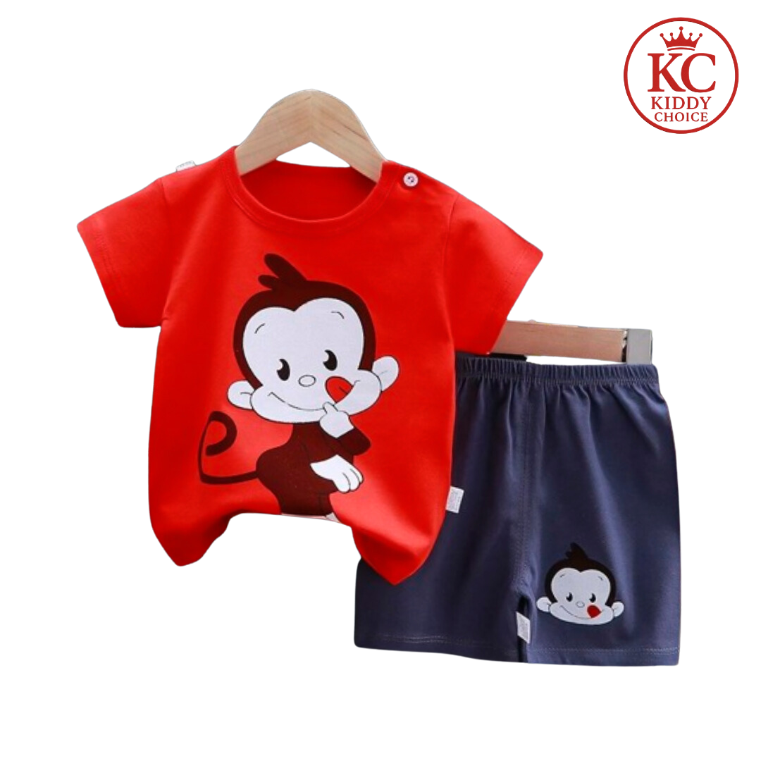 Monkey T-Shirt Set | Fun Jungle Vibe for Kids | Hit for Summer – Kiddy Choice (ID: 9007210627316)