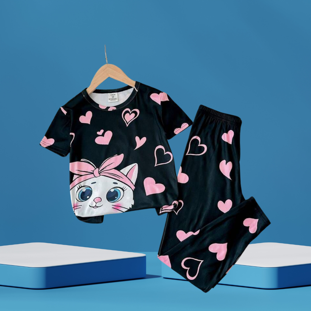 Love Long Pent  printed  T-Shirt Set | Soft Cotton | Hit for Summer – Kiddy Choice (ID: 9106017550580)