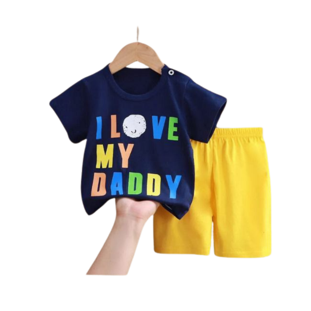 I Love my Dady Printed  T shirt