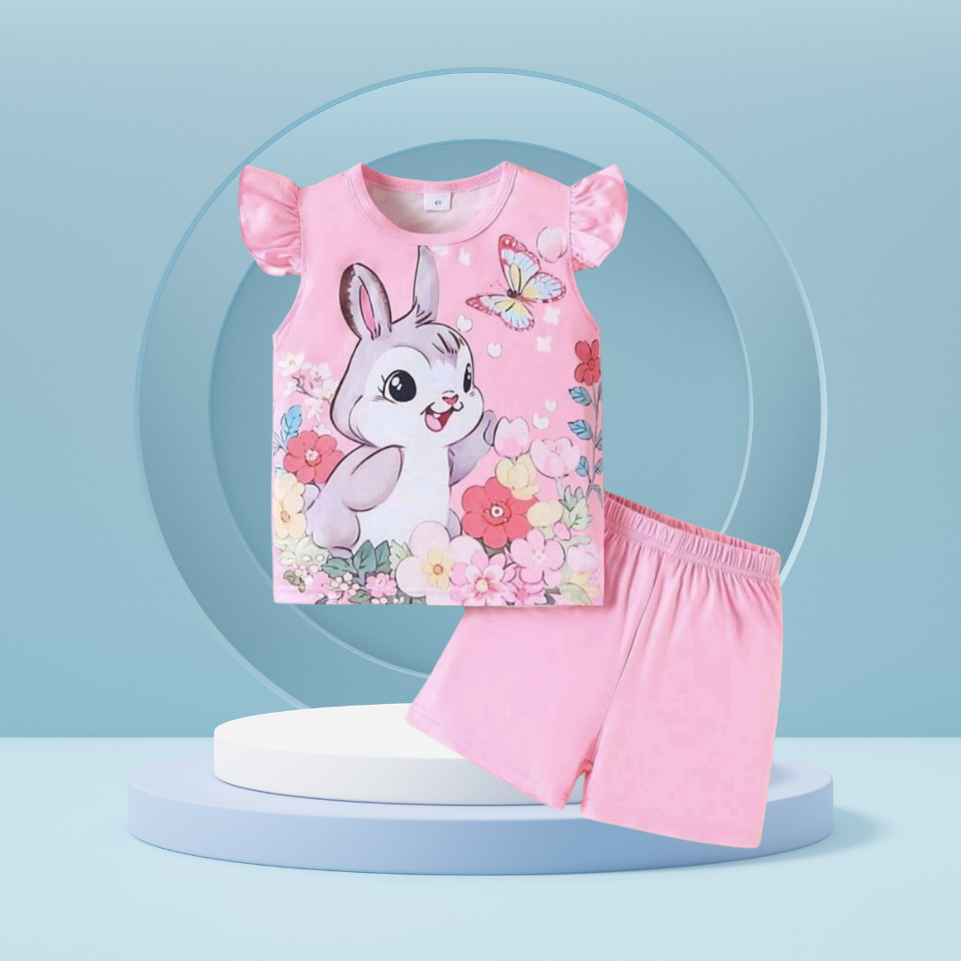 Rabit  printed  T-Shirt Set | Soft Cotton | Hit for Summer – Kiddy Choice (ID: 9106013389044)