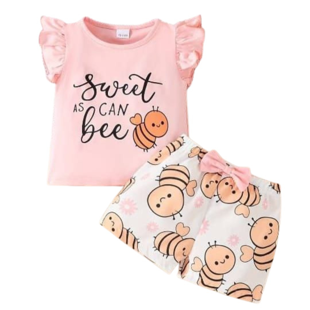 Baby 2 pcs Printed T-shirt Set  | Soft Cotton | Hit for Summer – Kiddy Choice (ID: 9158275793140)