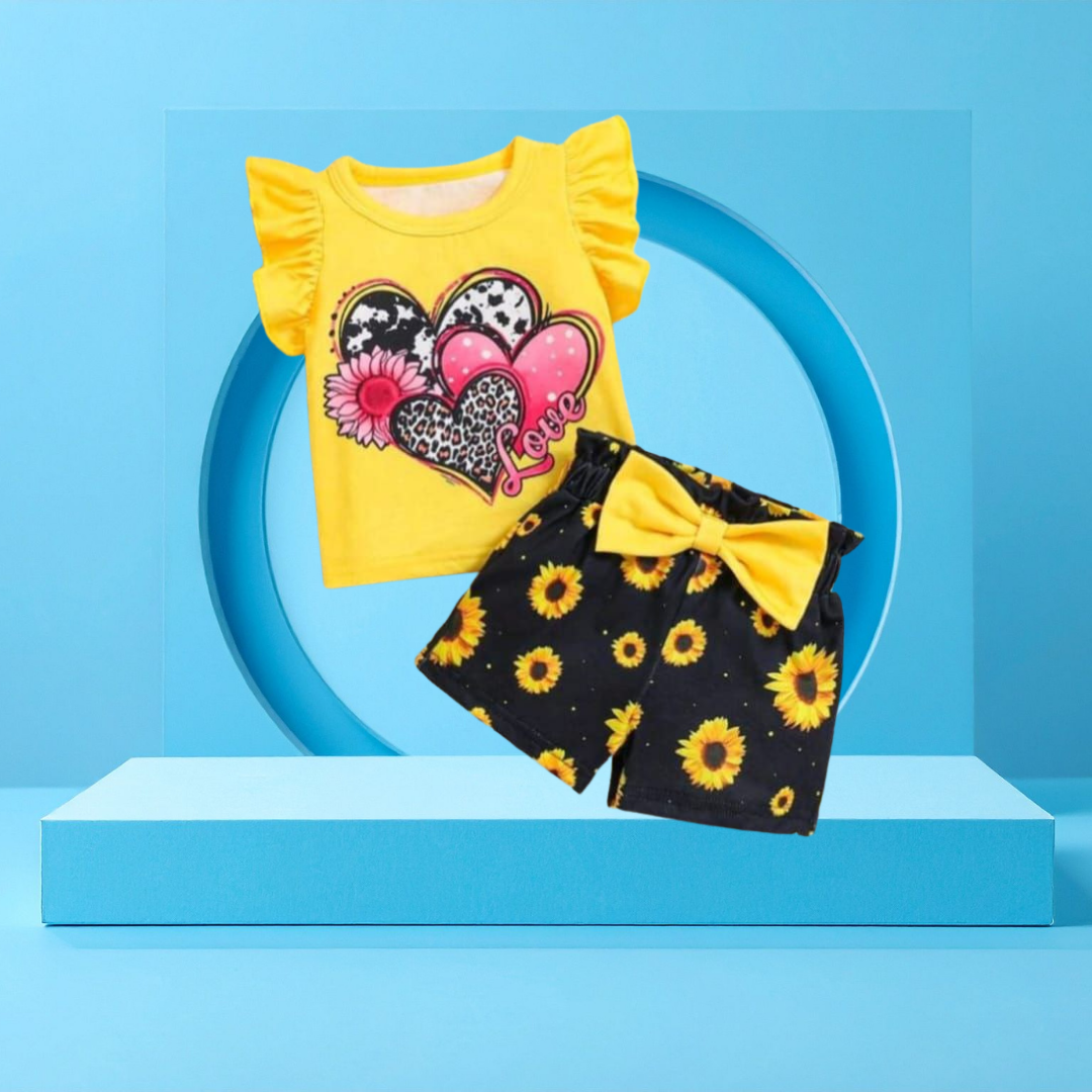 Love   printed  T-Shirt Set | Soft Cotton | Hit for Summer – Kiddy Choice (ID: 9106013749492)