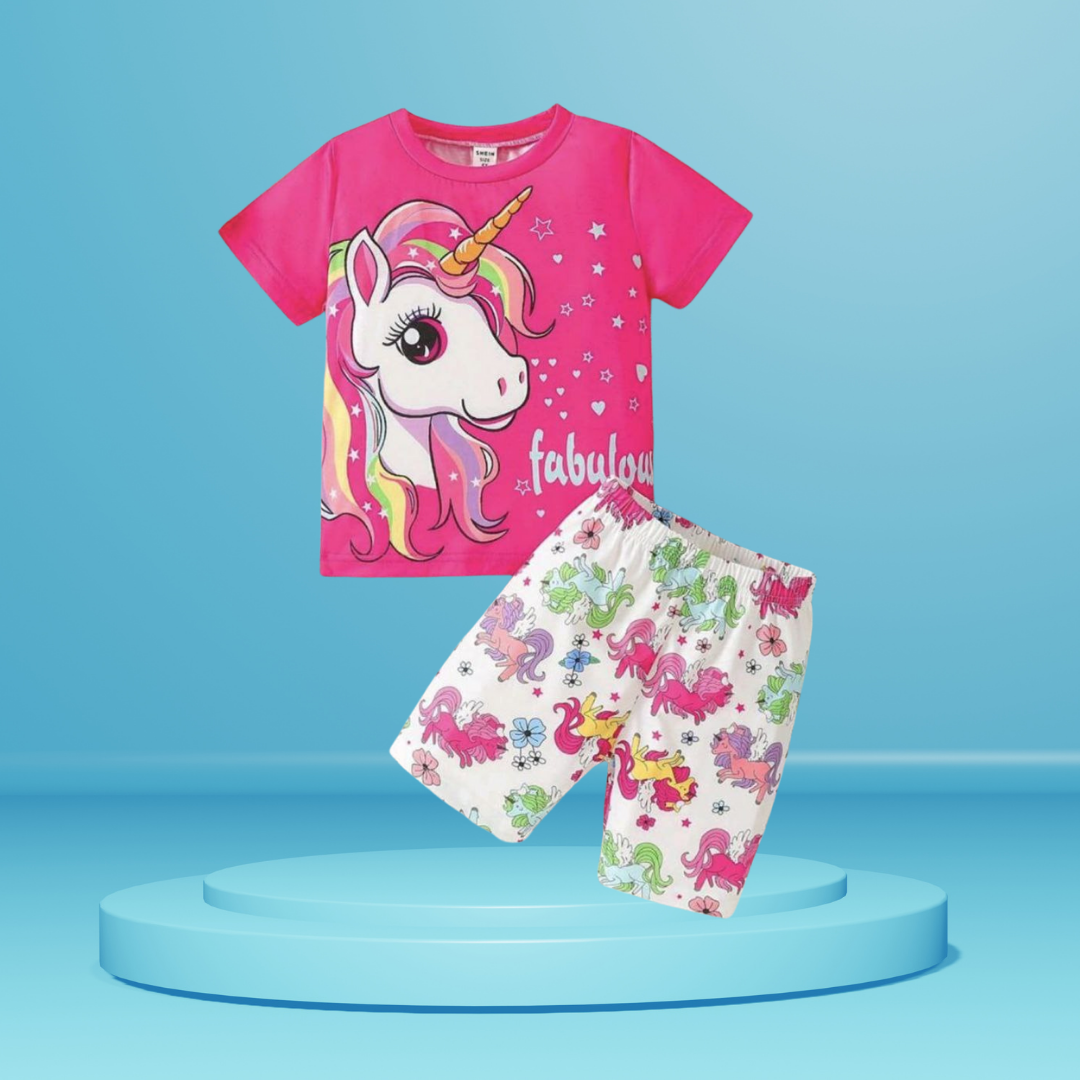 Horse  printed  T-Shirt Set | Soft Cotton | Hit for Summer – Kiddy Choice (ID: 9106015191284)